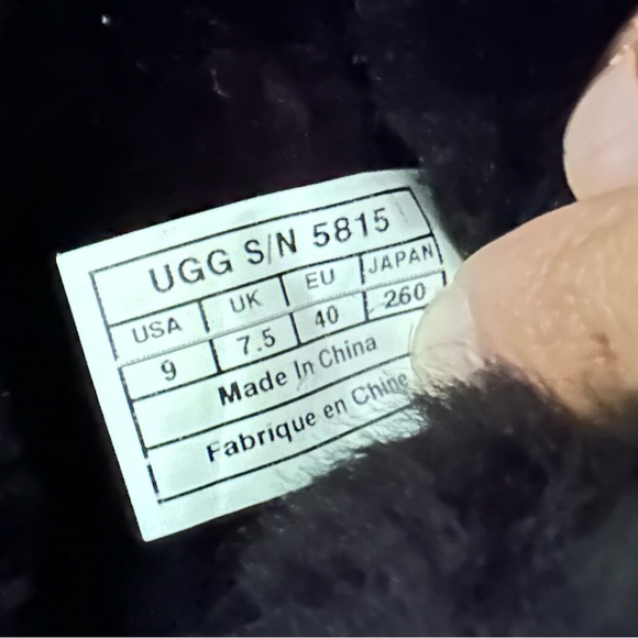 Women’s Ugg Boots Tall Black Size 9 - Picture 5 of 5